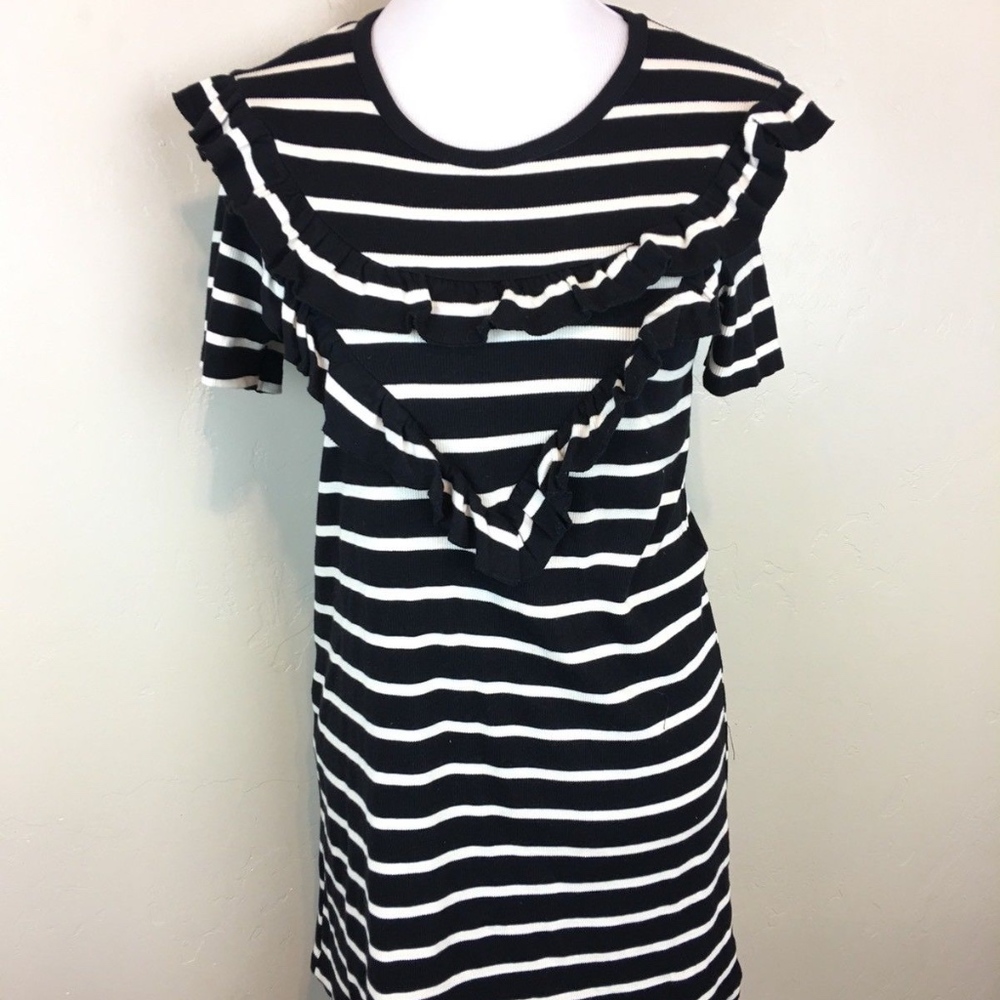 Zara ruffled pencil dress SM NWT - Picture 2 of 5